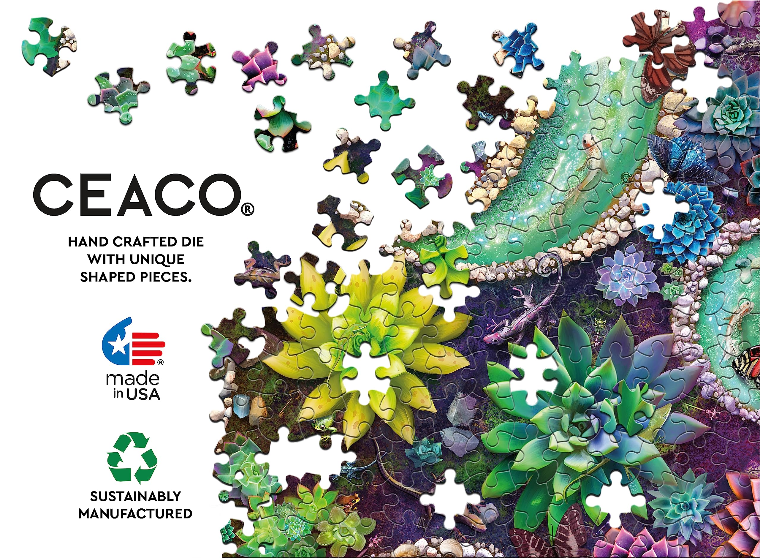 Amazon.com: Ceaco - Little Lizard Garden - Glow - 750 Piece